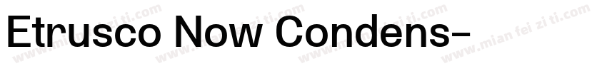 Etrusco Now Condens字体转换